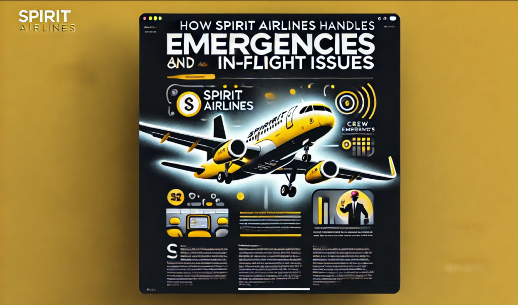 How Spirit Airlines Handles Emergencies and In-Flight Issues